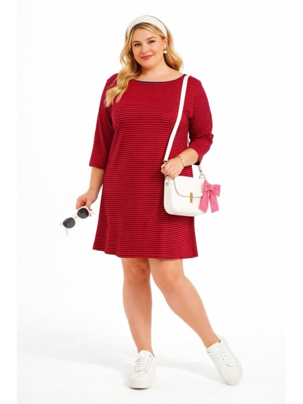 VINEYARD VINES RED STRIPED NAUTICAL DRESS